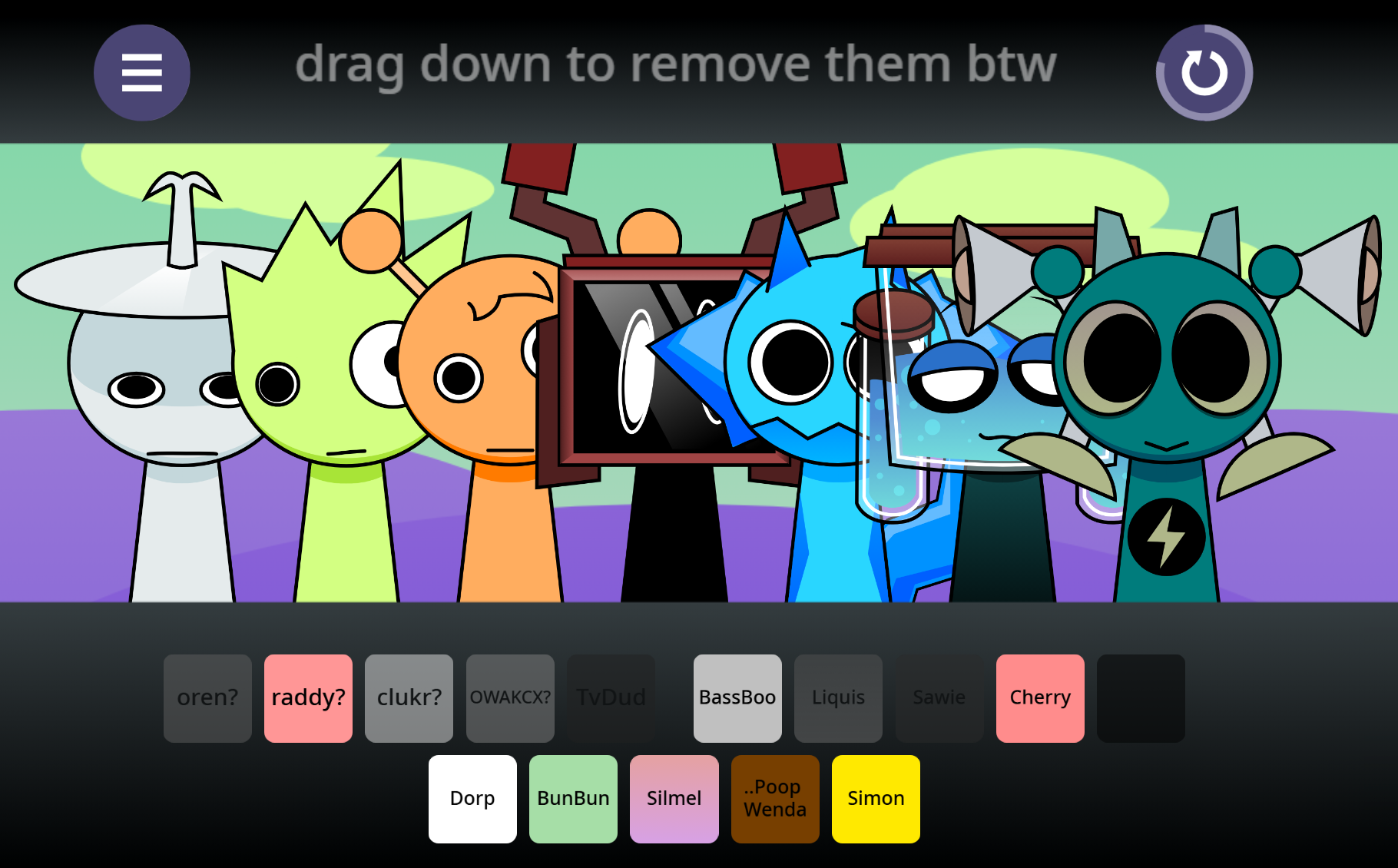 Sprunki But With Different Characters