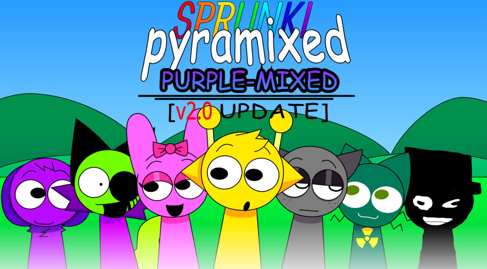 Sprunki Pyramixed Purple Mixed 2.0